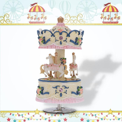 Muslady Laxury Windup 3-horse Carousel Music Box ArtwareGift Melody Castle in the Sky PinkPurpleBlueGold Shade for Option
Muslady Laxury Windup 3-horse Carousel Music Box ArtwareGift Melody Castle in the Sky PinkPurpleBlueGold Shade for Option
