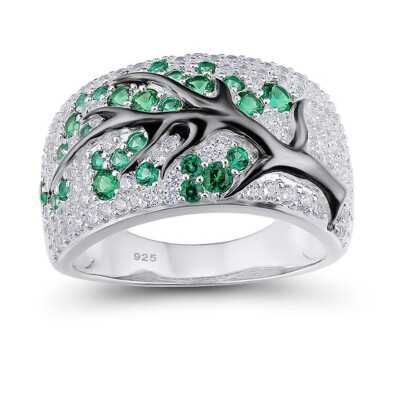 Fashion 4 Colors Women 925 Sterling Silver Band Rings Plum Tree Branch Alexandrite Flowers Blossom Diamond Jewelry Ring Size 5-11
Fashion 4 Colors Women 925 Sterling Silver Band Rings Plum Tree Branch Alexandrite Flowers Blossom Diamond Jewelry Ring Size 5-11