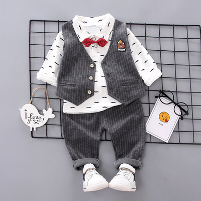Autumn Baby Boy Long Sleeve Floral Print T-shirt Striped Vest Trousers Casual Outfits
Autumn Baby Boy Long Sleeve Floral Print T-shirt Striped Vest Trousers Casual Outfits