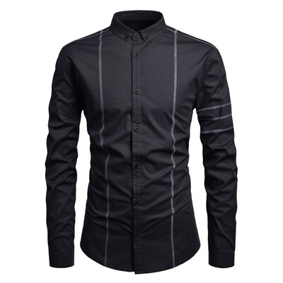 Toponeto Men Striped Splicing Pocket Long Sleeve Shirt Fashion Long Sleeve Blouse Top
Toponeto Men Striped Splicing Pocket Long Sleeve Shirt Fashion Long Sleeve Blouse Top