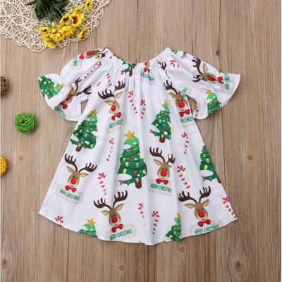 Christmas Tree Infant Baby Girls Print Cutton Short Sleeve Dress Party Dress Clothes
Christmas Tree Infant Baby Girls Print Cutton Short Sleeve Dress Party Dress Clothes