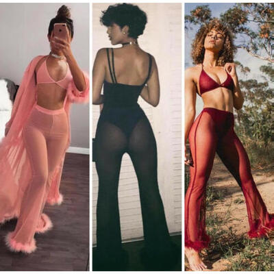 Fashion Womens Sheer High Waist Casual Pants Wide Leg Long Trousers Leggings C
Fashion Womens Sheer High Waist Casual Pants Wide Leg Long Trousers Leggings C