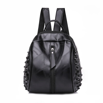 Bag new ladies backpack fashion Korean rivet large capacity handbags travel bag tide
Bag new ladies backpack fashion Korean rivet large capacity handbags travel bag tide