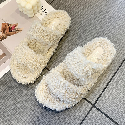 New Early Autumn 2019 sweet net red cross flat bottom towing womens fashion thick base outside the wool slipper
New Early Autumn 2019 sweet net red cross flat bottom towing womens fashion thick base outside the wool slipper