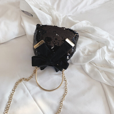 Tailored Womens Fashion Metal Handbag Bow Sequins Messenger Bag Chain Wild Bucket Bag
Tailored Womens Fashion Metal Handbag Bow Sequins Messenger Bag Chain Wild Bucket Bag