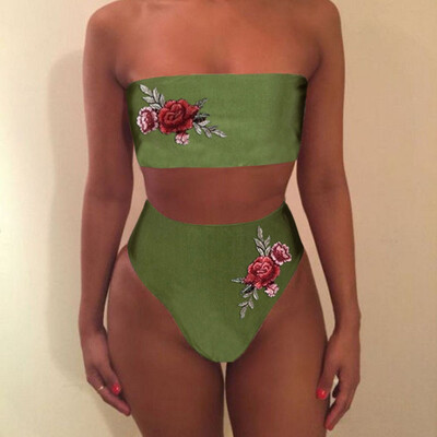 Roseonmyhand Women Fashion Sexy Swimwear Embroidered Rose High Waist Bikini Set Bathing Suit
Roseonmyhand Women Fashion Sexy Swimwear Embroidered Rose High Waist Bikini Set Bathing Suit
