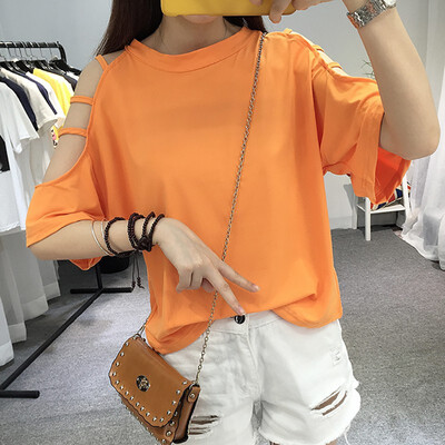 Womens O-Neck Hollow Out Cold Shoulder Half Sleeve T-Shirt Solid Harajuku Style Cotton Blend Tops
Womens O-Neck Hollow Out Cold Shoulder Half Sleeve T-Shirt Solid Harajuku Style Cotton Blend Tops