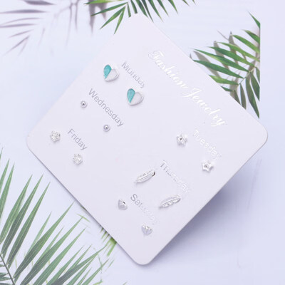 EK782 Trendy 12 pairsset Cute Triangle Crystal Heart Stud Earrings for Women Ball Simulated Pearl Flower Earring Set brincos
EK782 Trendy 12 pairsset Cute Triangle Crystal Heart Stud Earrings for Women Ball Simulated Pearl Flower Earring Set brincos