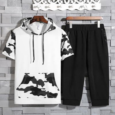 Toponeto Men Spring Short Sleeve Hooded Sweatshirt Tops Pants Sets Suit T-Shirt Tracksuit
Toponeto Men Spring Short Sleeve Hooded Sweatshirt Tops Pants Sets Suit T-Shirt Tracksuit