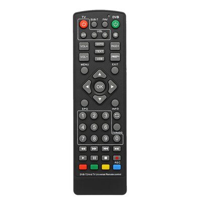 Universal DVB-T2 Set-Top Box Remote Control Wireless Smart Television STB Controller Replacement for HDTV Smart TV Box Black
Universal DVB-T2 Set-Top Box Remote Control Wireless Smart Television STB Controller Replacement for HDTV Smart TV Box Black