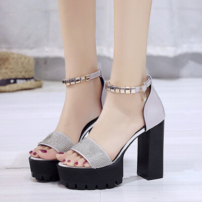 Fashion sexy super high heels waterproof diamond princess shoes spring&summer womens sandals red thick heel
Fashion sexy super high heels waterproof diamond princess shoes spring&summer womens sandals red thick heel