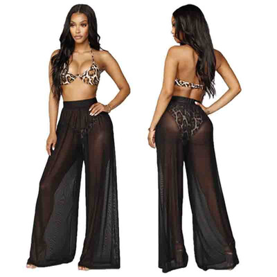 Womens Beach Mesh Sheer Bikini Cover Up Swimwear Transparent Long Pant Trousers
Womens Beach Mesh Sheer Bikini Cover Up Swimwear Transparent Long Pant Trousers
