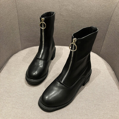 British style Martin Boot Korean version fashion with thick heel in front of zipper student boot girl fashion
British style Martin Boot Korean version fashion with thick heel in front of zipper student boot girl fashion