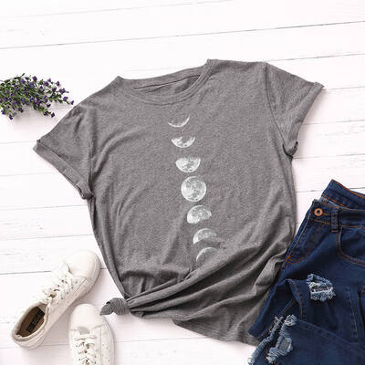 Plus Size Moon Planet Print T Shirt Women Shirts Cotton O Neck Short Sleeve Summer T-Shirt Tops
Plus Size Moon Planet Print T Shirt Women Shirts Cotton O Neck Short Sleeve Summer T-Shirt Tops