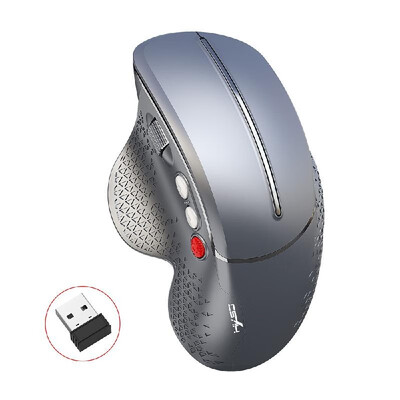 HXSJ T32 24GHz Vertical Wireless Mute Mouse 6 Keys 3600DPI Mice Professional Wireless Gaming Mouse for PC LaptopSilver
HXSJ T32 24GHz Vertical Wireless Mute Mouse 6 Keys 3600DPI Mice Professional Wireless Gaming Mouse for PC LaptopSilver