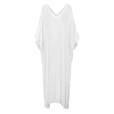Women Plus Size Beach Cover Ups Loose Dress V Neck Half Sleeve Solid Split Bathing Suit Beach Swimwear
Women Plus Size Beach Cover Ups Loose Dress V Neck Half Sleeve Solid Split Bathing Suit Beach Swimwear