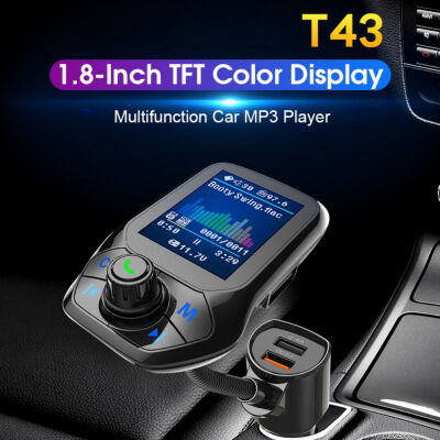 FM Transmitter Adapter Wireless Bluetooth Handsfree Car Kit 360 rotatable Car MP3 Audio with 5V 31A Dual USB Charge for Phones
FM Transmitter Adapter Wireless Bluetooth Handsfree Car Kit 360 rotatable Car MP3 Audio with 5V 31A Dual USB Charge for Phones