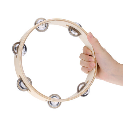 Kids 8" Hand Held Wood Headless Tambourine Bell with Metal Single Row Jingles&Wood Quality Children Educational Musical Percus
Kids 8" Hand Held Wood Headless Tambourine Bell with Metal Single Row Jingles&Wood Quality Children Educational Musical Percus