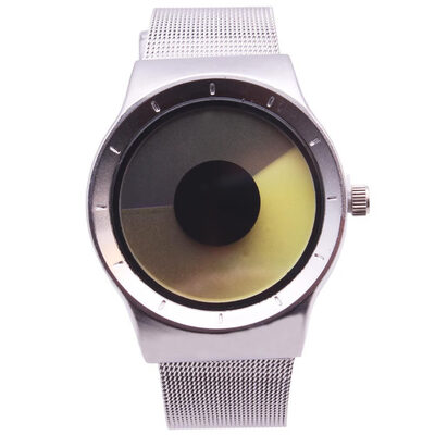 Creative personality net with watch mens steel belt watch vortex no pointer concept watch
Creative personality net with watch mens steel belt watch vortex no pointer concept watch
