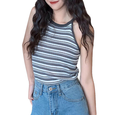 crop top women Summer Fashion Concise Sweet All-match Sexy Striped Sleeveless Slim Fit Camisoles
crop top women Summer Fashion Concise Sweet All-match Sexy Striped Sleeveless Slim Fit Camisoles
