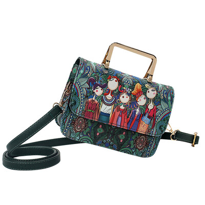 Tailored Women Forest Girls Pattern Printing Single Shoulder Bag Metallic Handle Handbag
Tailored Women Forest Girls Pattern Printing Single Shoulder Bag Metallic Handle Handbag
