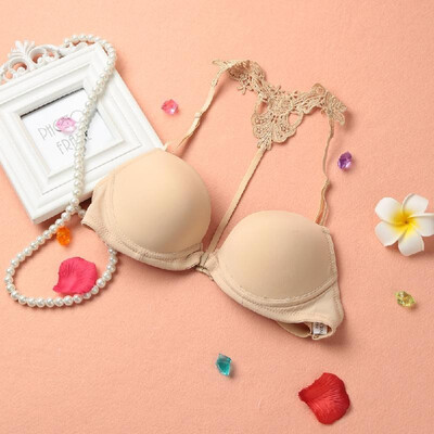 New Sexy Women Bra Crochet Back 34 Cup Padded Underwire Front Closure Push Up Seamless Bra BlackBeigeRed
New Sexy Women Bra Crochet Back 34 Cup Padded Underwire Front Closure Push Up Seamless Bra BlackBeigeRed