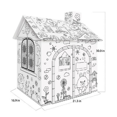 DIY Large Cardboard Coloring Creative Crafts Play House Project Assemble&Paint Educational Toys 22 Feet Tall For Kids Age 23
DIY Large Cardboard Coloring Creative Crafts Play House Project Assemble&Paint Educational Toys 22 Feet Tall For Kids Age 23