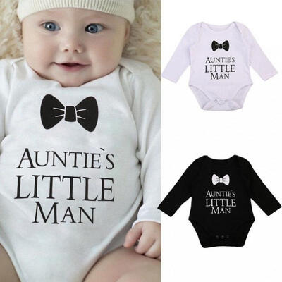 &quotAuntie&39s little man&quot Nebworn Baby Boy Romper Bodysuit Jumpsuit Clothes Outfits
&quotAuntie&39s little man&quot Nebworn Baby Boy Romper Bodysuit Jumpsuit Clothes Outfits