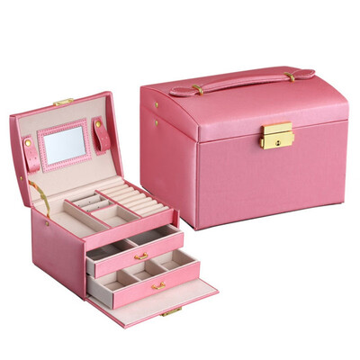 Three Layers Jewelry Organizer Case Double Drawer Large Capacity Jewelry Storage Box
Three Layers Jewelry Organizer Case Double Drawer Large Capacity Jewelry Storage Box
