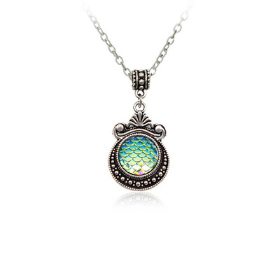 1pcs Fish Scale Mermaid Necklace Beautifully Carved Magic Mirror Pendant Necklace for Womens Jewelry gift Colorful Gem
1pcs Fish Scale Mermaid Necklace Beautifully Carved Magic Mirror Pendant Necklace for Womens Jewelry gift Colorful Gem