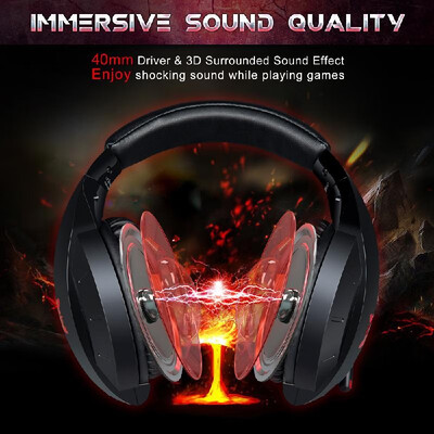 ONIKUMA K7 35mm Gaming Headset for PS4 New Xbox One PC Over Ear Headphones with Dynamic Stereo Subwoofer Noise Cancelling Microph
ONIKUMA K7 35mm Gaming Headset for PS4 New Xbox One PC Over Ear Headphones with Dynamic Stereo Subwoofer Noise Cancelling Microph