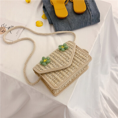 2019 new Sen cute flower woven bag little fairy wild temperament shoulder bag fashion casual Messenger bag
2019 new Sen cute flower woven bag little fairy wild temperament shoulder bag fashion casual Messenger bag