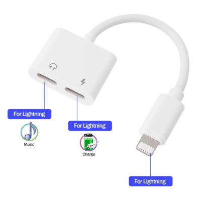 For Lightning Jack Adapter Converter Charging & Headphone Audio Adapter for iPhone X 8 8Plus 7 7Plus 1 Male to 2 Female
For Lightning Jack Adapter Converter Charging & Headphone Audio Adapter for iPhone X 8 8Plus 7 7Plus 1 Male to 2 Female
