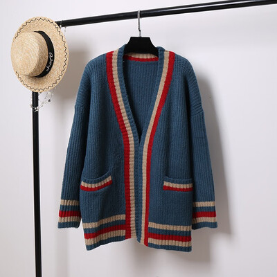 Winter 2018 new cardigan sweater womens jacket loose long languid&fun color v-neck knitwear
Winter 2018 new cardigan sweater womens jacket loose long languid&fun color v-neck knitwear