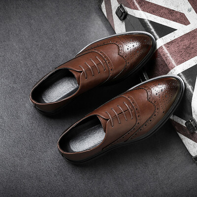 Spring Bullock mens shoes Korean version of the British tide shoes casual business dress shoes mens black wedding shoes 3019-K
Spring Bullock mens shoes Korean version of the British tide shoes casual business dress shoes mens black wedding shoes 3019-K