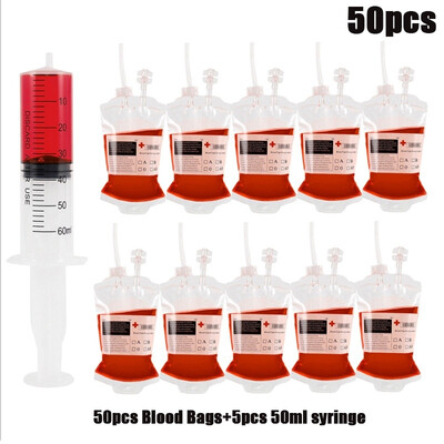 3050pcs Fashion 50pcs Halloween Reusable Vampire Blood Bags Party Drink Container Pouch Props
3050pcs Fashion 50pcs Halloween Reusable Vampire Blood Bags Party Drink Container Pouch Props