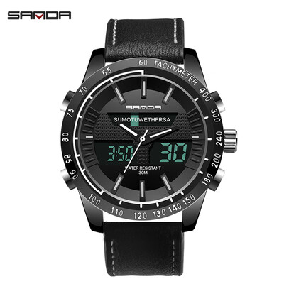 Fashion Brand Men Sports Watches Leather Strap Digital Analog Watch Army Military Waterproof Male LED Clock Relogio Masculino
Fashion Brand Men Sports Watches Leather Strap Digital Analog Watch Army Military Waterproof Male LED Clock Relogio Masculino