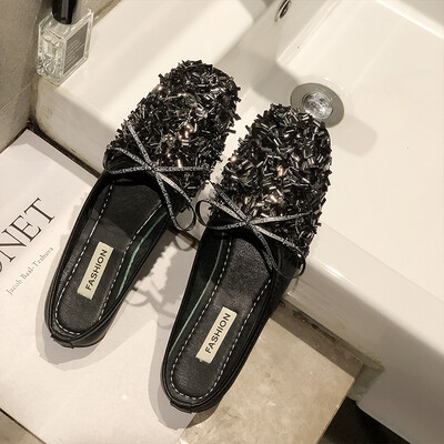 No heel lazybones half slippers women 2019 new Baotou fashion Joker port wind net red half shoes women
No heel lazybones half slippers women 2019 new Baotou fashion Joker port wind net red half shoes women
