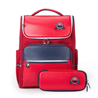 Xiao Yang YANG childrens school bag ultra light waterproof weight loss student casual shoulder bag set pencil bag stationery bag bright red
Xiao Yang YANG childrens school bag ultra light waterproof weight loss student casual shoulder bag set pencil bag stationery bag bright red