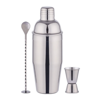 Professional Stainless Steel Barware Set 700ML Cocktail Shaker Bar Set Measuring Jigger&Mixing Spoon for Bar Party
Professional Stainless Steel Barware Set 700ML Cocktail Shaker Bar Set Measuring Jigger&Mixing Spoon for Bar Party