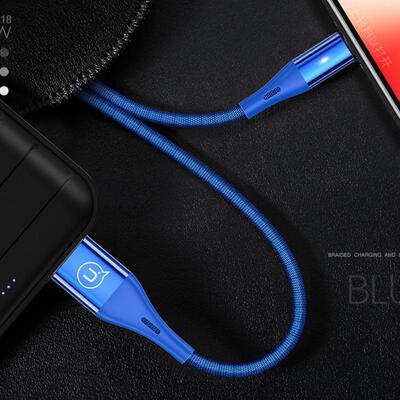 USAMS New Durable Braided Reversible Lightning Charging Data Cable W Indicator Light For IPHONE-025m
USAMS New Durable Braided Reversible Lightning Charging Data Cable W Indicator Light For IPHONE-025m