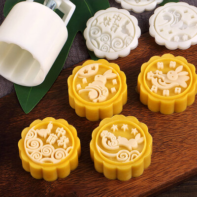 Siaonvr Mooncake Mold Flower Mid-autumn Festival Hand Press Moon Cake Cutter Molds Set
Siaonvr Mooncake Mold Flower Mid-autumn Festival Hand Press Moon Cake Cutter Molds Set
