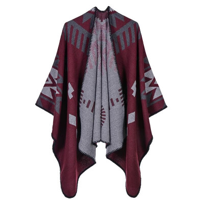 Vintage Women Knitted Shawl Poncho Faux Cashmere Geometric Open Front Autumn Winter Warm Cape
Vintage Women Knitted Shawl Poncho Faux Cashmere Geometric Open Front Autumn Winter Warm Cape