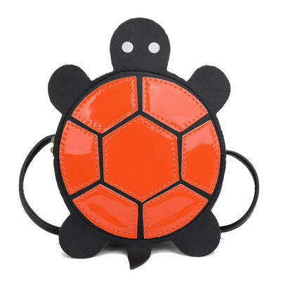Turtle Shaped Shoulder Handbags Kids Girls Cute PU Leather Crossbody Bags