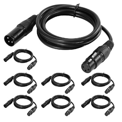 ammoon 1M33ft XLR Cable DMX Stage Light Cable 3-Pin XLR Male to Female Plug Black PVC Jack for Moving Head Light Spotlight Par
ammoon 1M33ft XLR Cable DMX Stage Light Cable 3-Pin XLR Male to Female Plug Black PVC Jack for Moving Head Light Spotlight Par