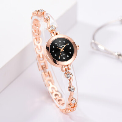 RM Fashion Elegant Diamond Dial With Diamond Bracelet Belt Ladies Quartz Watch