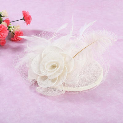 Greensen Bride Women Hat Wedding Party Lace Veils Formal Hats Hair Clip with Feather
Greensen Bride Women Hat Wedding Party Lace Veils Formal Hats Hair Clip with Feather