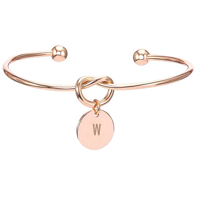 26 English Alphabet Round Knotted Rose Gold Bracelet Female Personality Fashion Bracelet Jewelry Hot Gift
26 English Alphabet Round Knotted Rose Gold Bracelet Female Personality Fashion Bracelet Jewelry Hot Gift