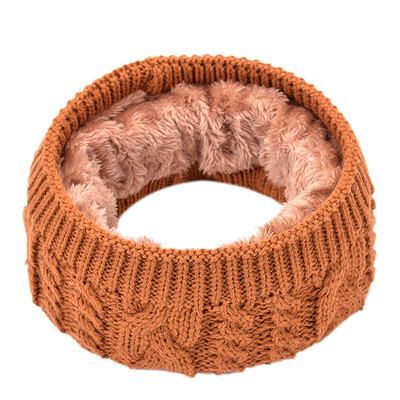 Gobestart Women Men Solid Winter Warm Collar Knitted Shawl Soft Neck Scarf