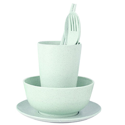 6pcsset Wheat Straw Outdoor Portable Bowl Cup Spoon Fork Chopsticks Kit Tableware Set
6pcsset Wheat Straw Outdoor Portable Bowl Cup Spoon Fork Chopsticks Kit Tableware Set